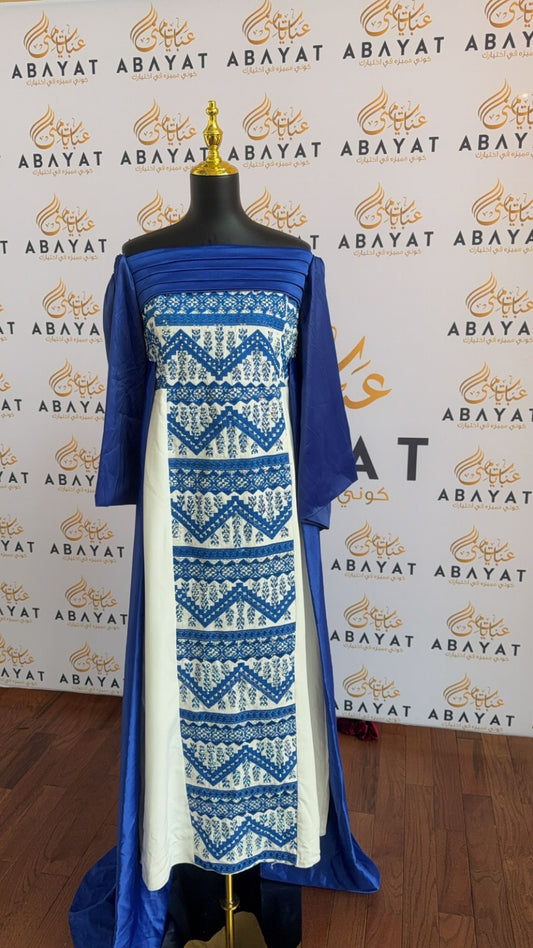 Embroidery Blue Dress