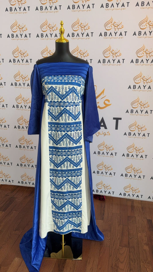 Embroidery Blue Dress