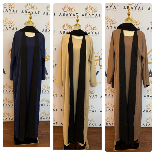 Abaya Cardigan Two Piece