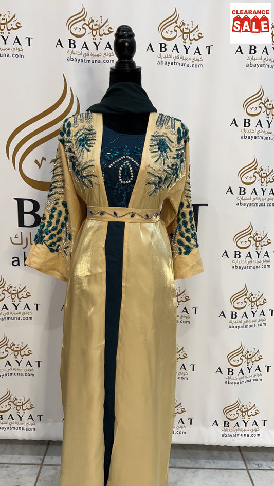 Abaya two piece with stone 9198335