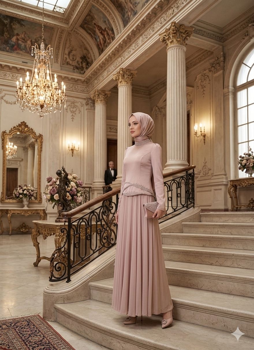 Pink Rose Elegance Maxi Dress