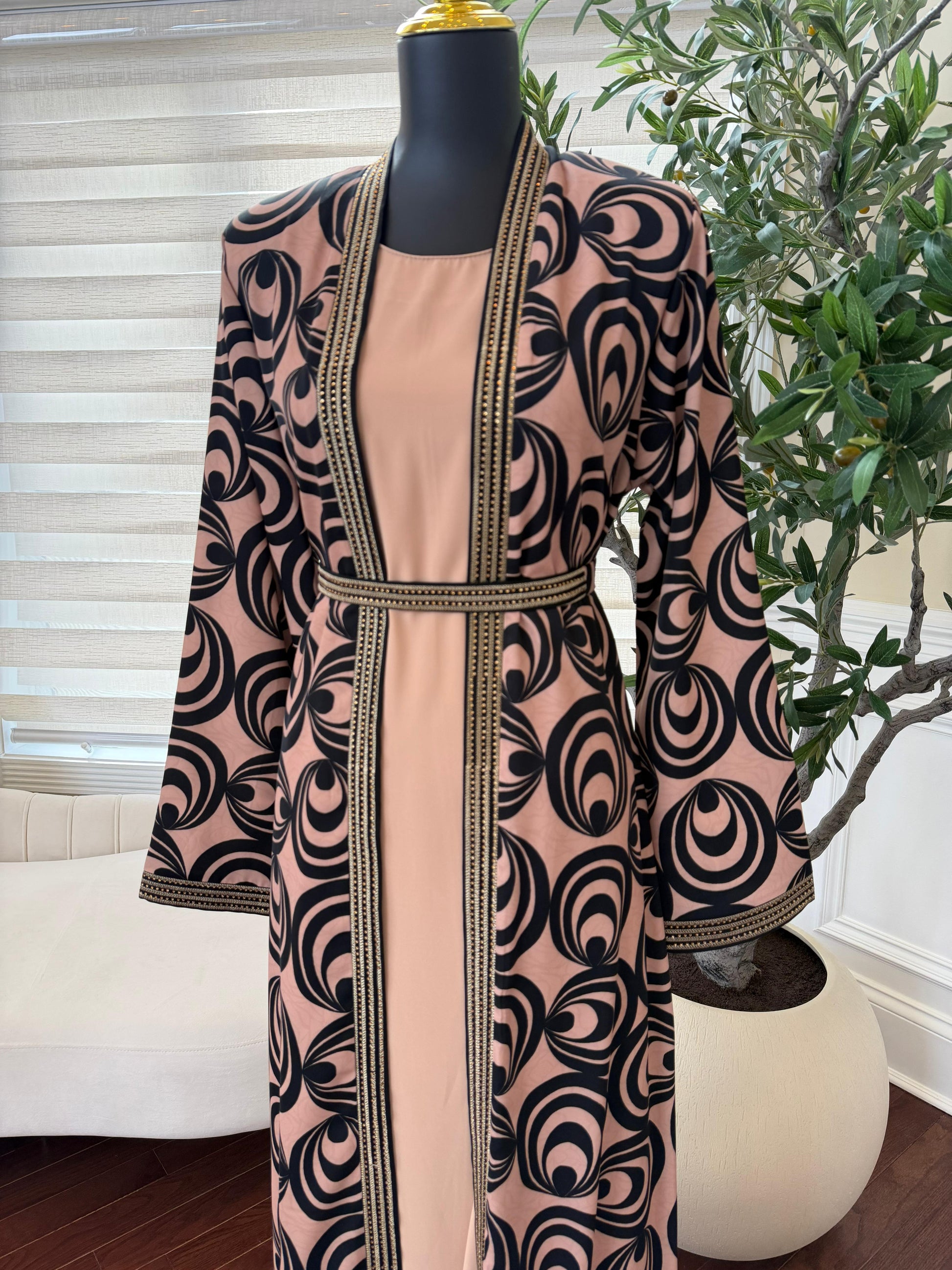 Midnight Dune Two-Piece Abaya