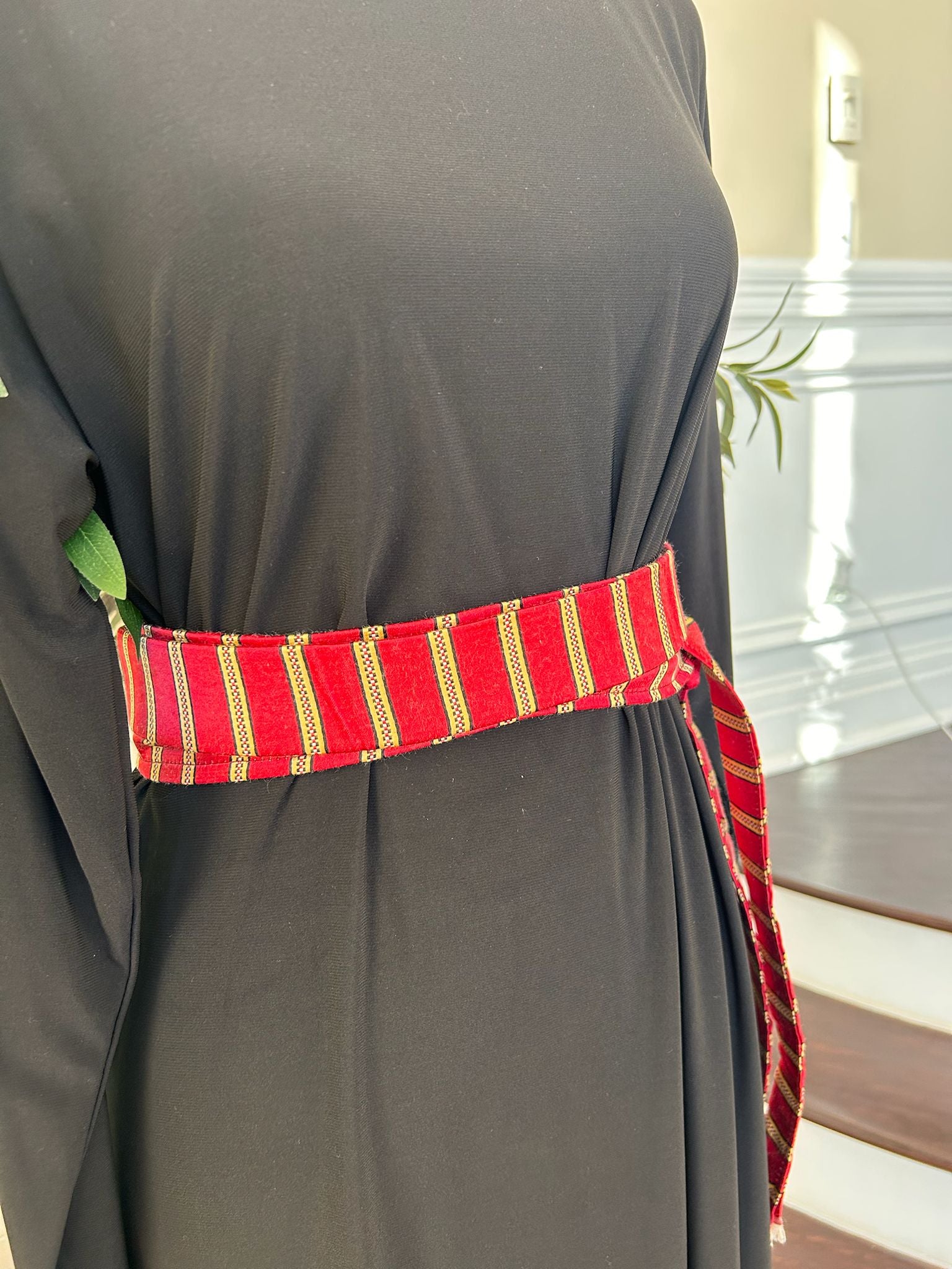 Red/ Gold Belt Siti Cashmere