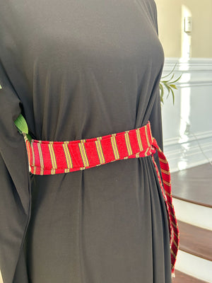 Red/ Gold Belt Siti Cashmere