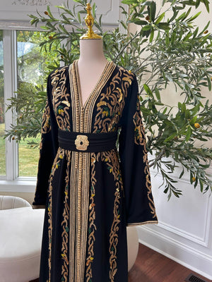Golden Black Kuftan Elegance