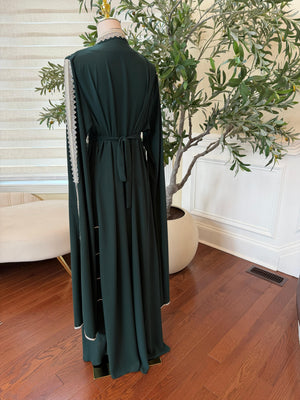 Green Silver Stone Essence Kuftan