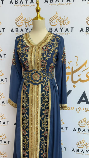 Luxury Royal Blue Kuftan