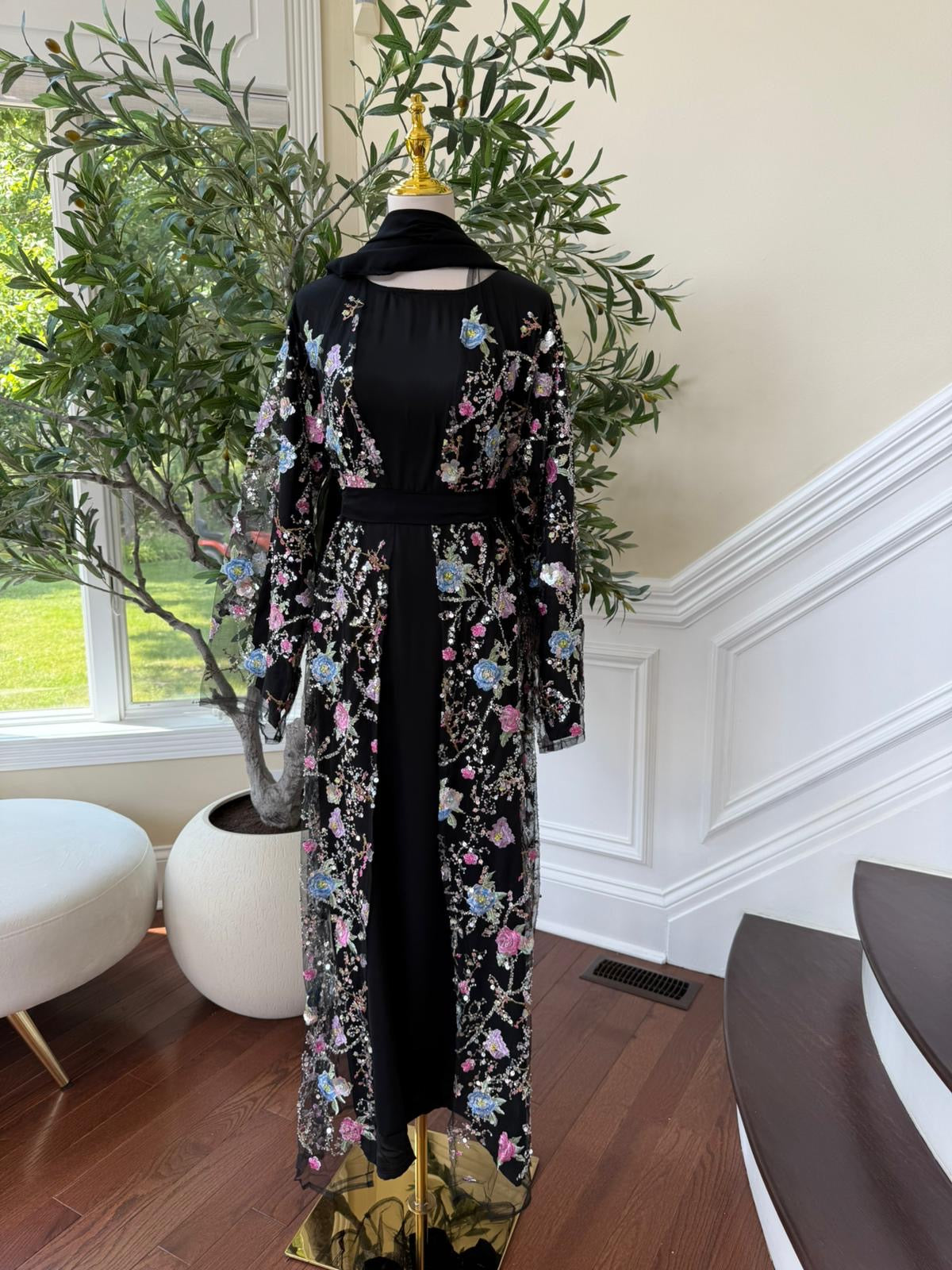 Twilight Bloom Abaya