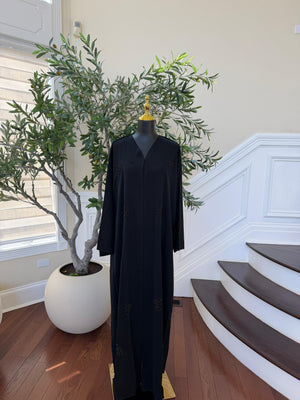 Ethereal Elegance Black Ramadan Abaya