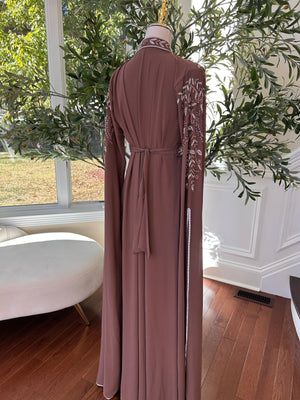 Muave Taupe Elegance Charm Kuftan