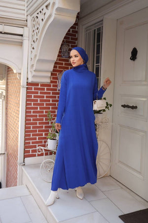 Blue Long Dress 2 peice #039