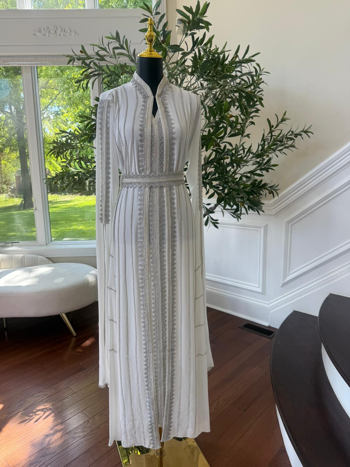 Luxury White Kuftan
