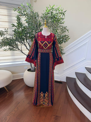 Blue Heritage: Embroidery Tatreez Thobe