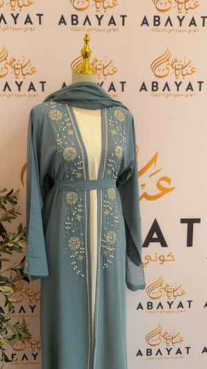 Charming Blue Abaya