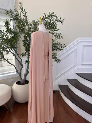 Peach Floral Royale Kuftan