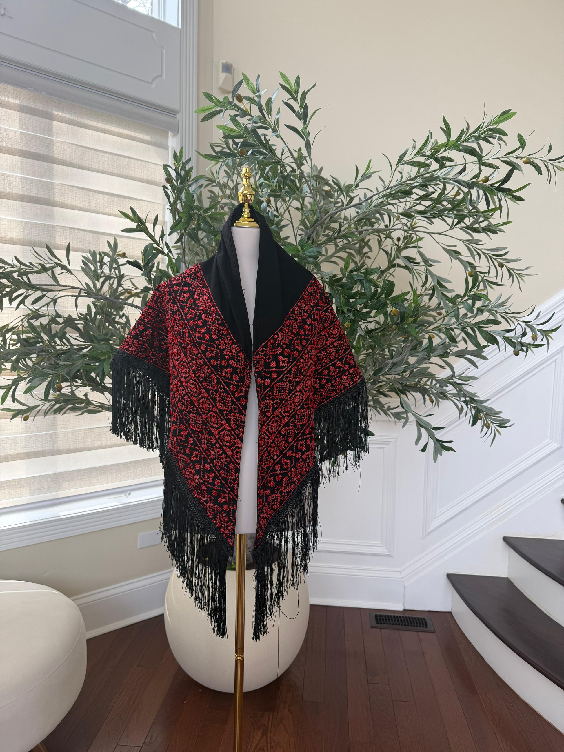 Embroidery Tatreez Black Shal