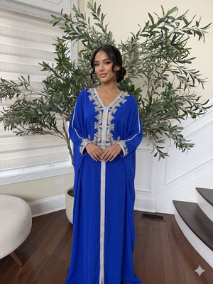 Butterfly Blue Royale Kuftan