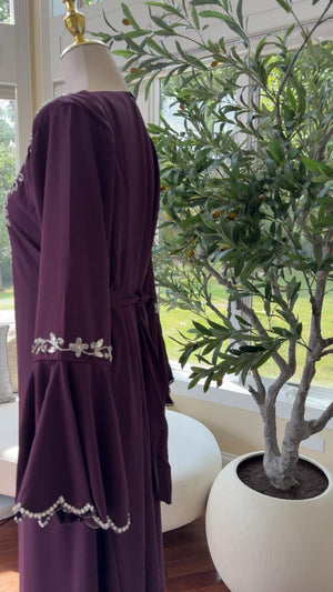 Royal Purple Floral Kuftan