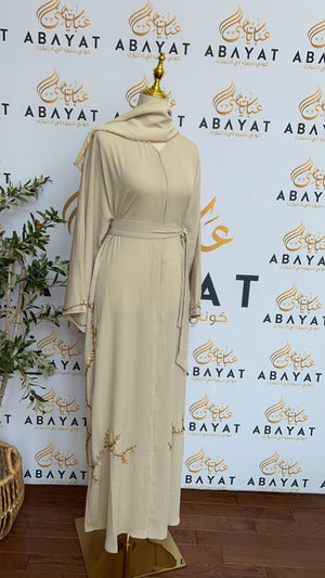 Golden Cream Abaya