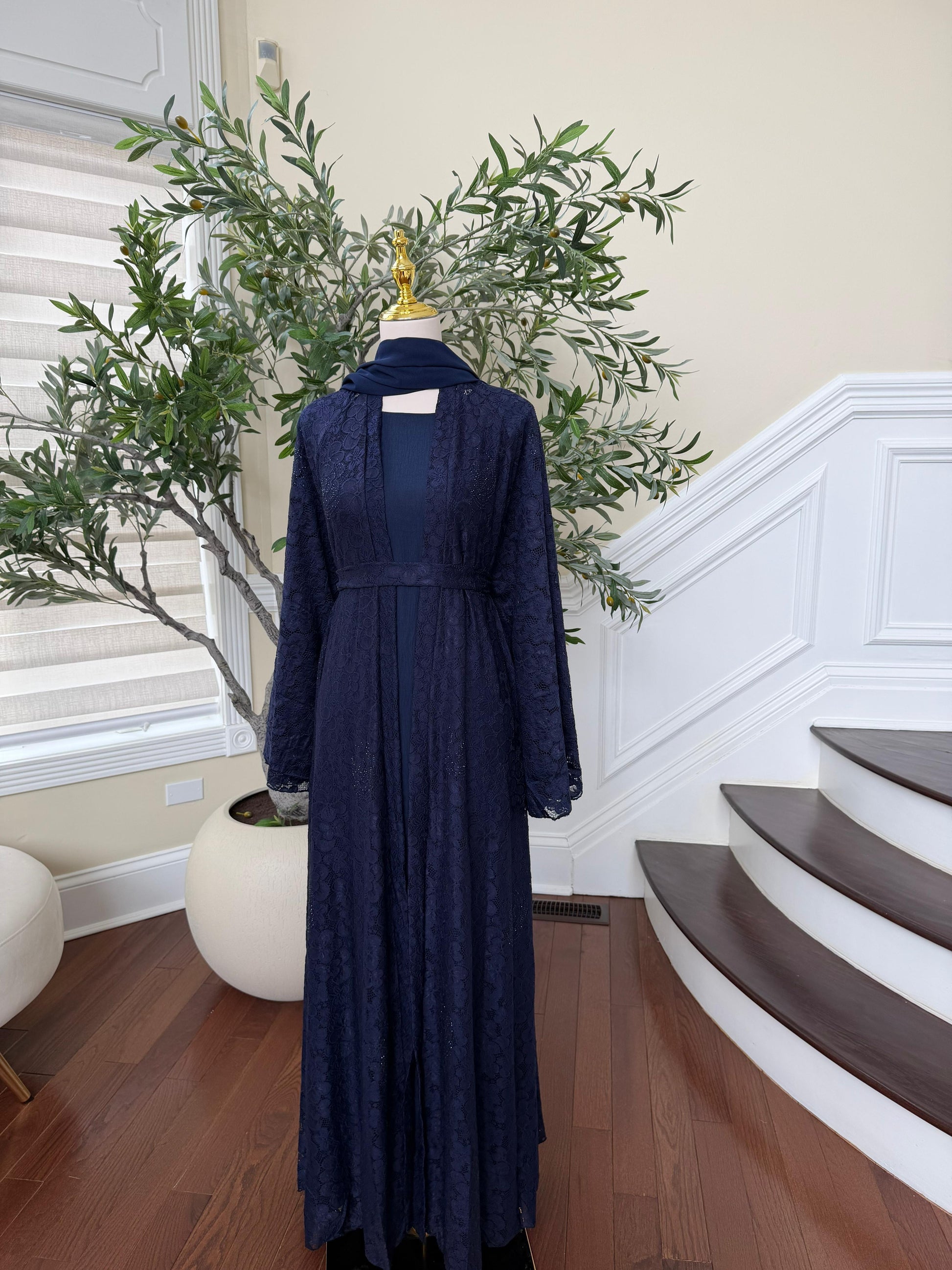 Blue Celestial Two Peice Abaya