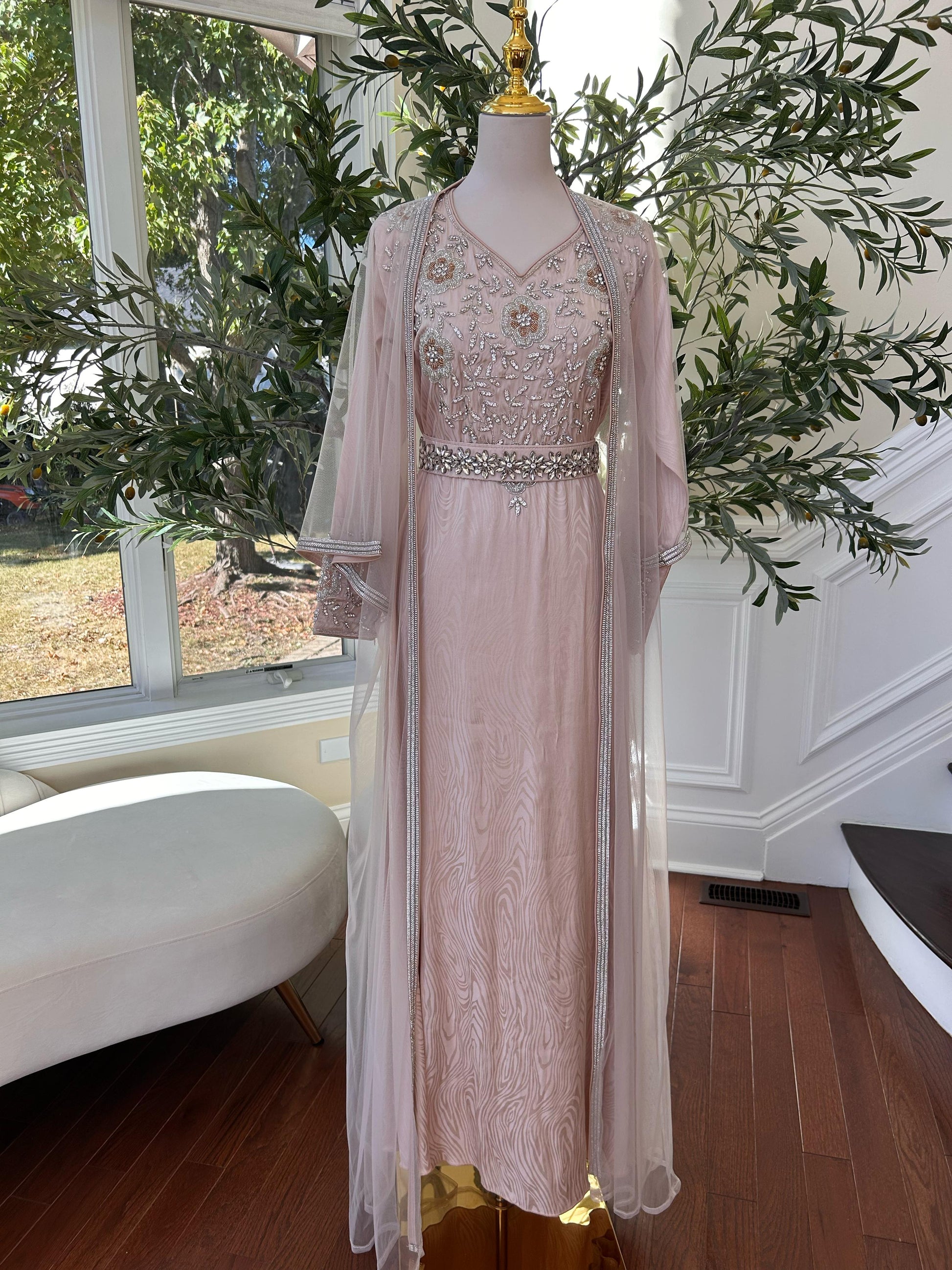 Majestic Blush Pearl Kaftan