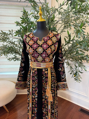 Beaded Stone Floral Elegance Thobe