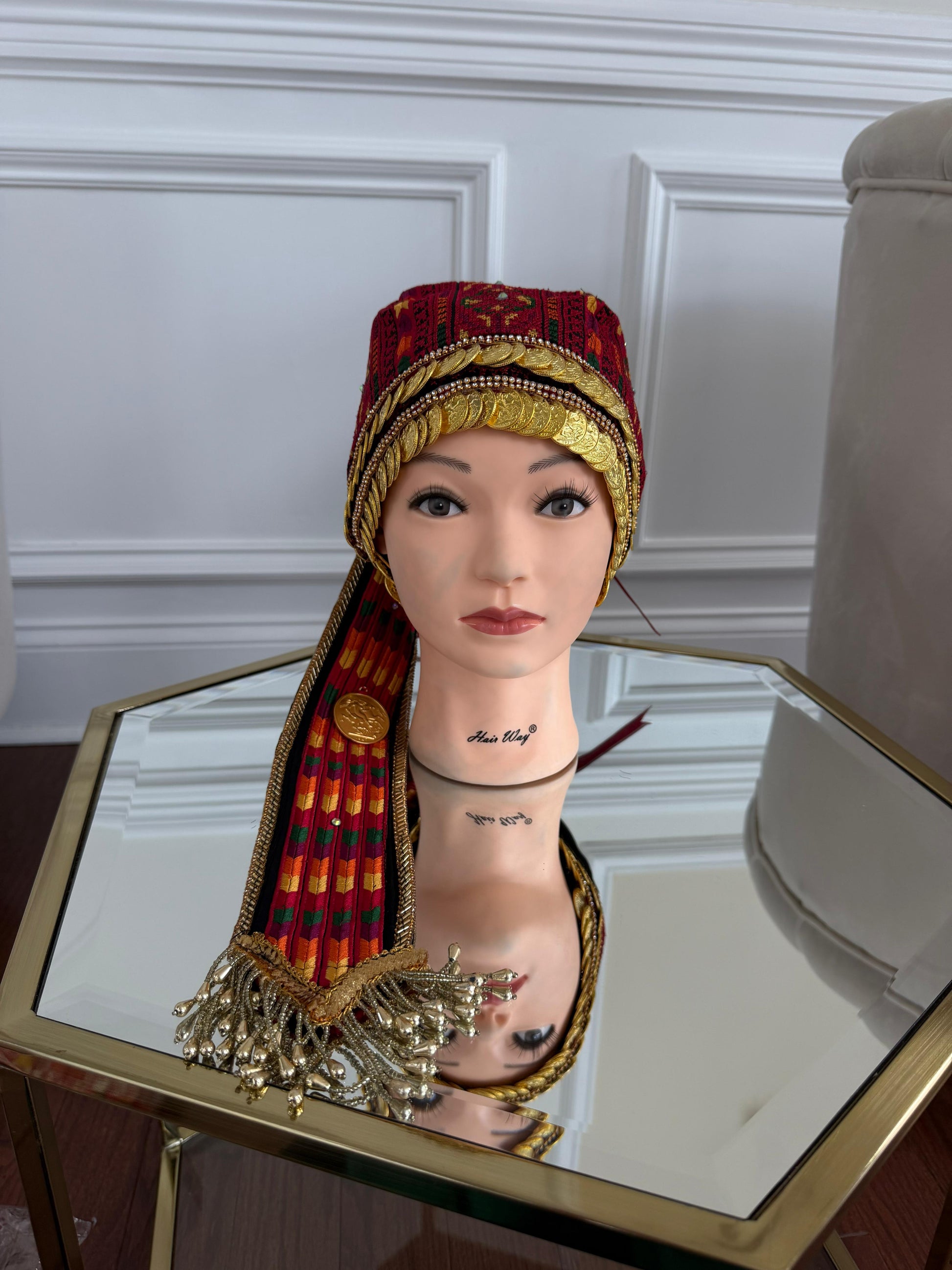 Traditional Tatreez Coin Head Piece