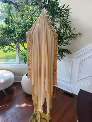 Golden Beaded Khirka Shal Mandil