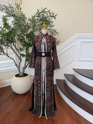 Black Embroidery Royale Kuftan