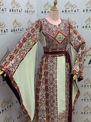 Royal Rose Embroidery Tatreez Thobe