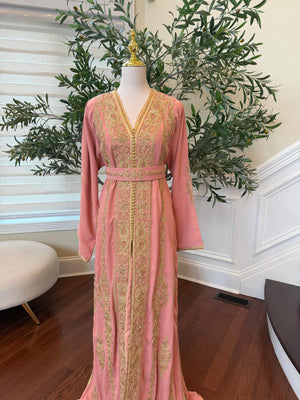 Peach Kuftan Elegance