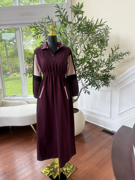 Burgundy Activewear Abaya