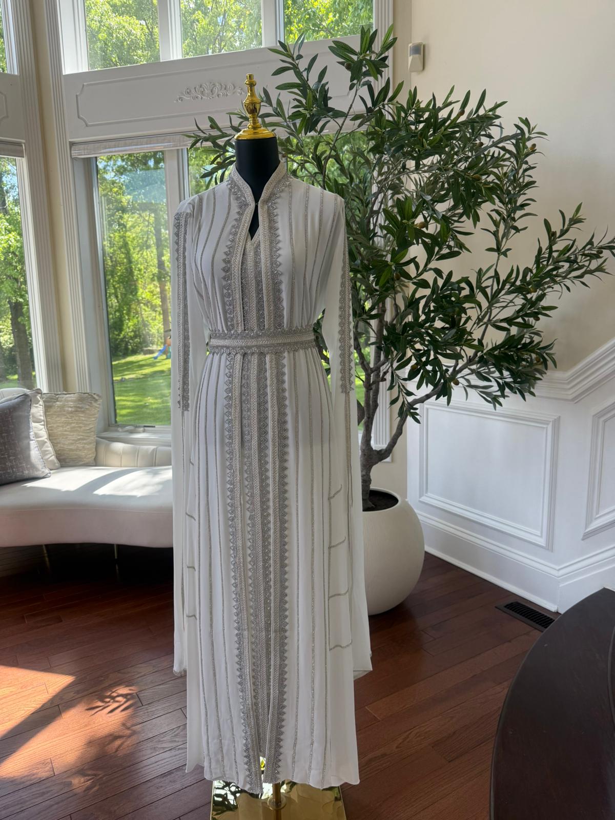 Luxury White Kuftan