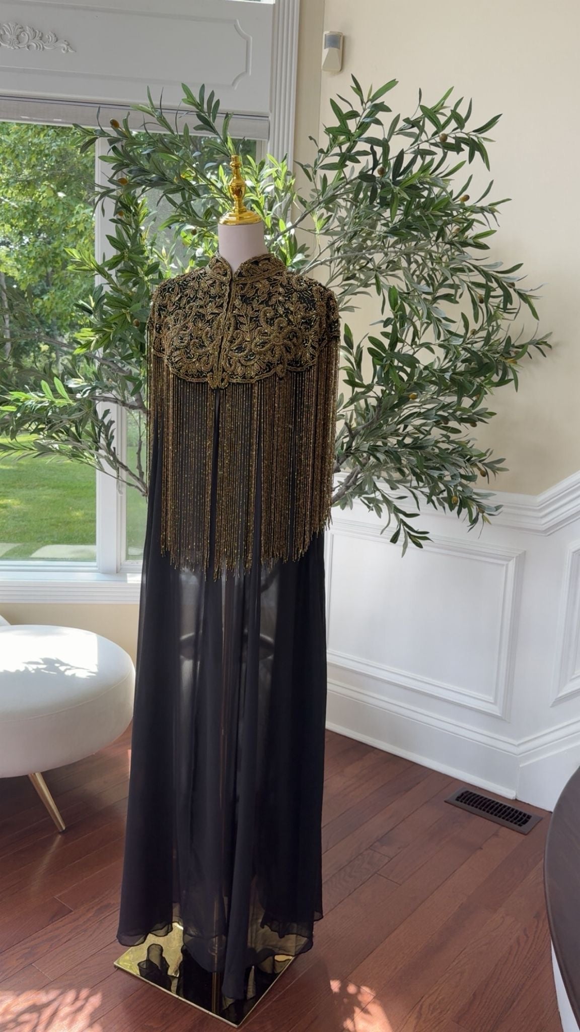 Golden Devine Royal Beaded Abaya