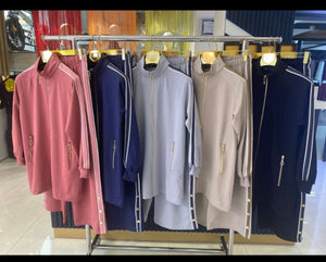 Elegant Two Piece Zipper Comfort Modest Wear