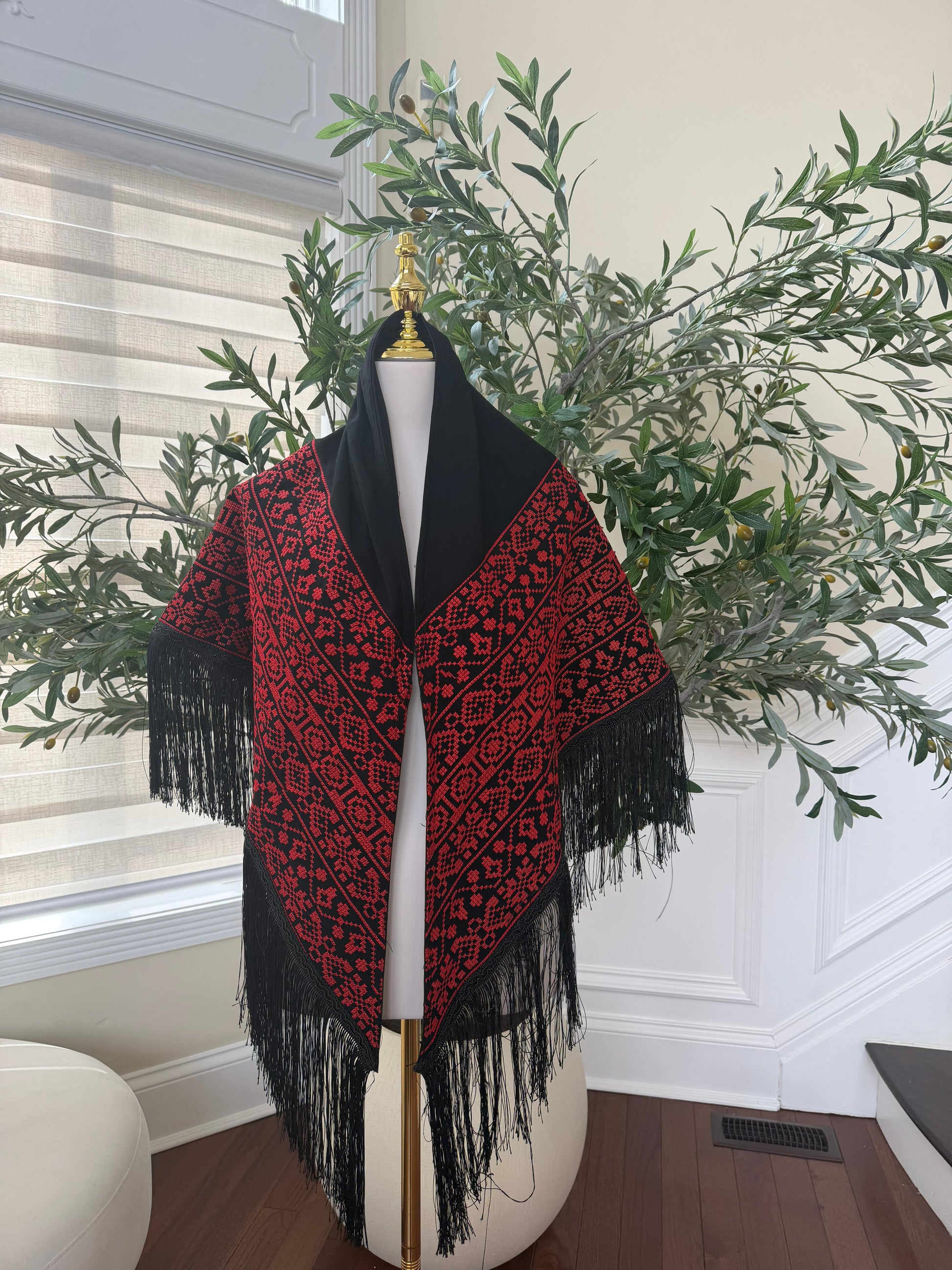 Embroidery Tatreez Black Shal