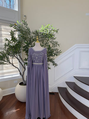 Lavender Drape Elegance Kuftan