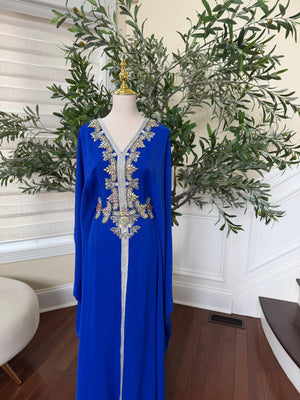 Butterfly Blue Royale Kuftan