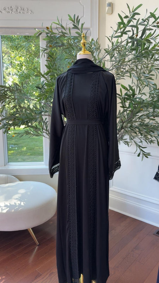 Midnight Serenity Luxe Abaya