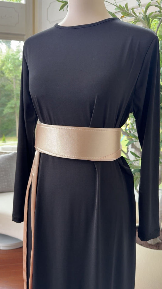 Cream Satin Belt