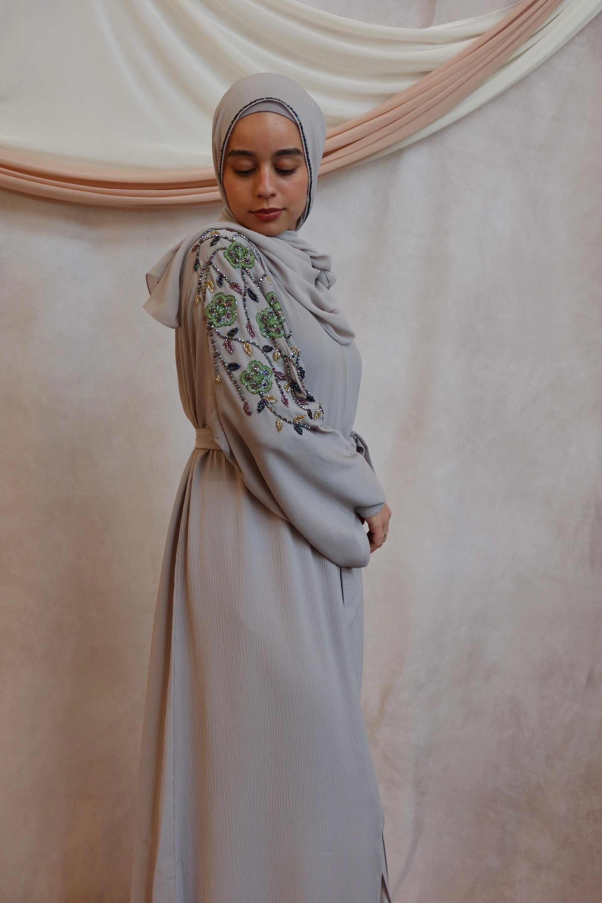 Petal Serenity Abaya