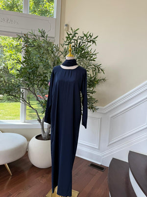 Celestial Blue Floral Abaya