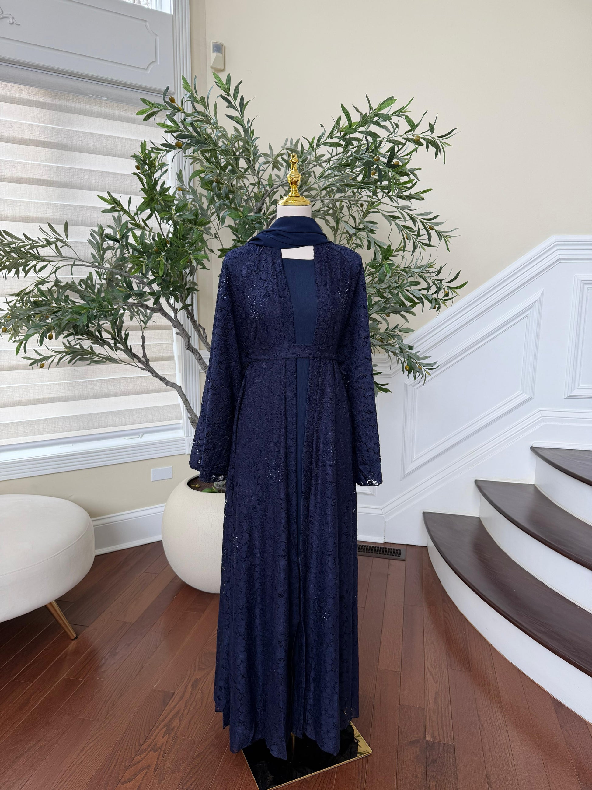 Blue Celestial Two Peice Abaya