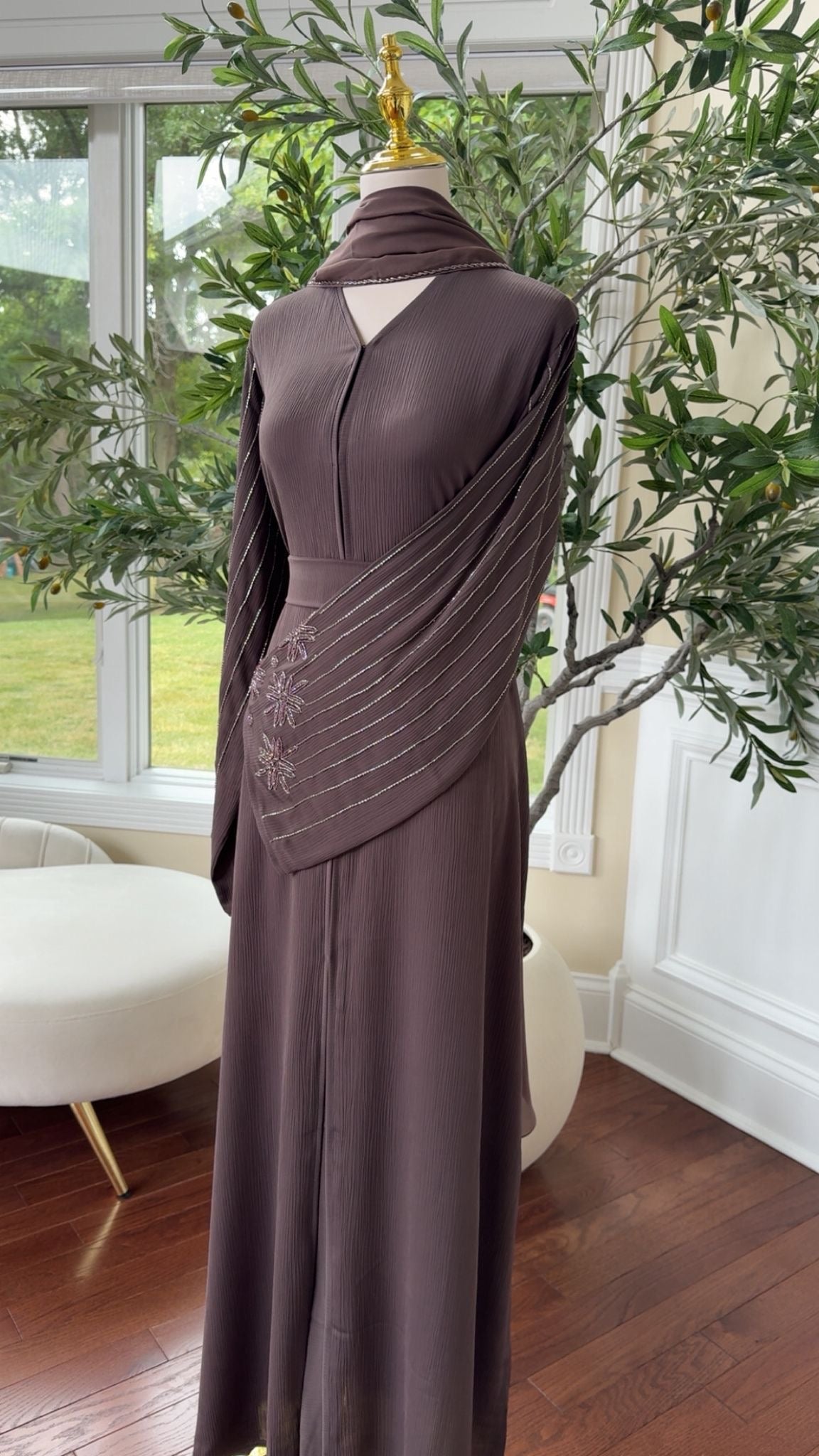 Purple Luxe Abaya