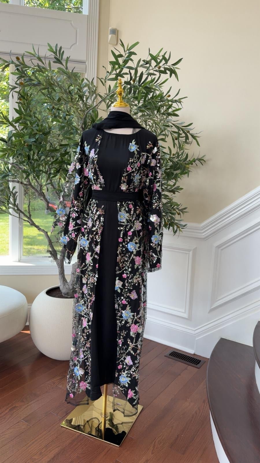 Twilight Bloom Abaya