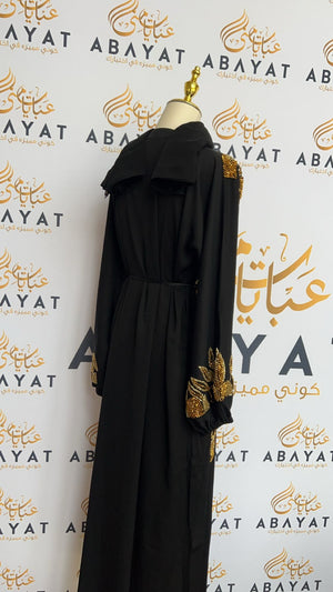 Golden Black Abaya