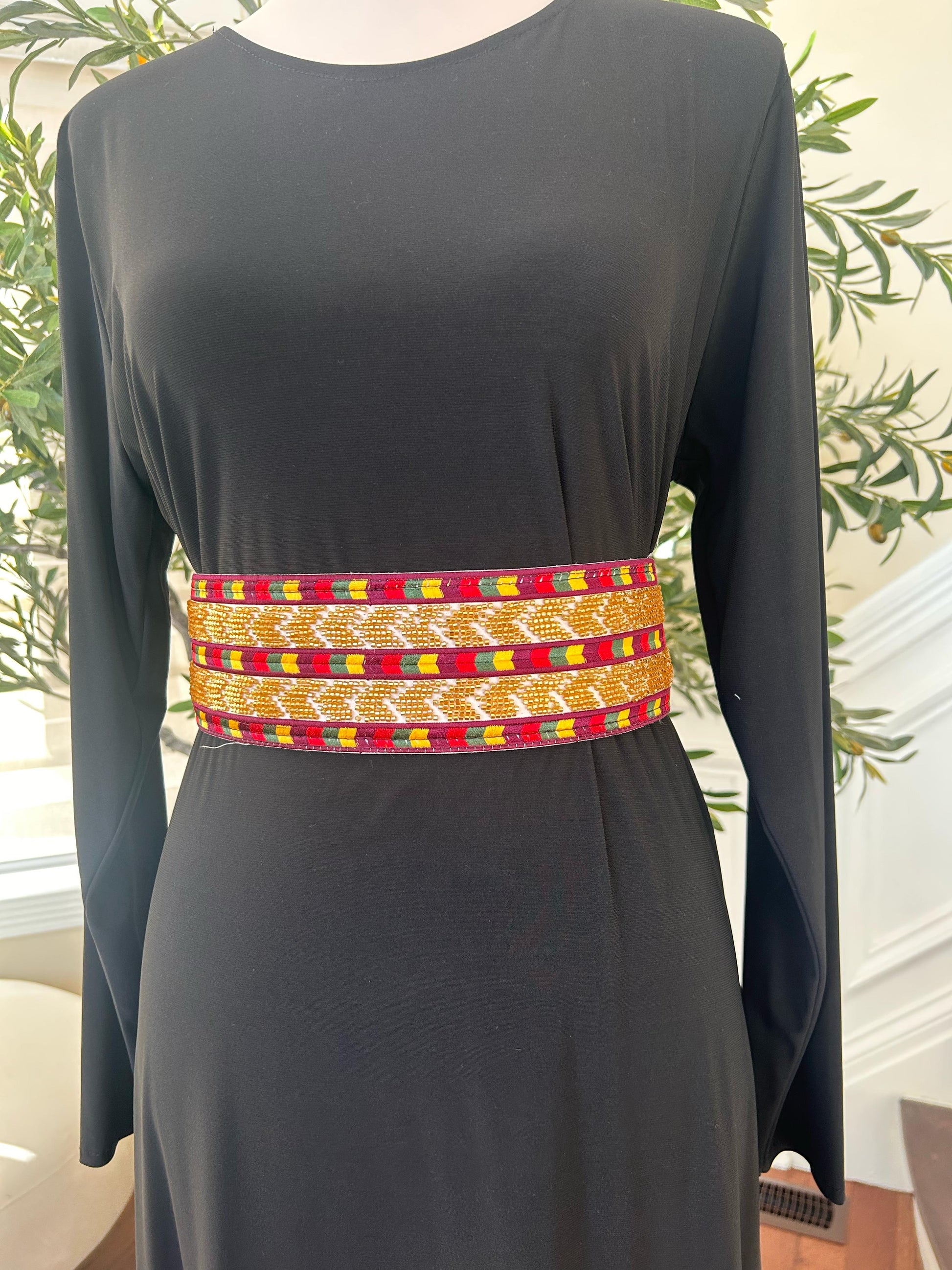 Gold Sabal Kharaz Thobe Belt