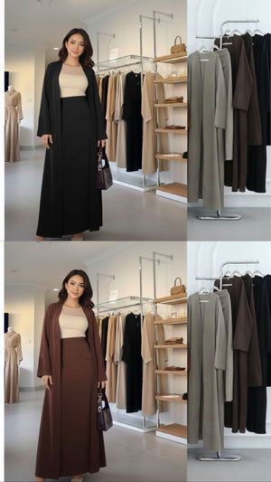 Modest Fashion Skirt & Cardigan Set