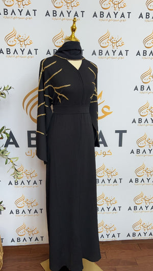 Elegant Navy Blue Abaya