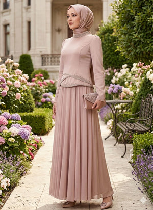 Pink Rose Elegance Maxi Dress